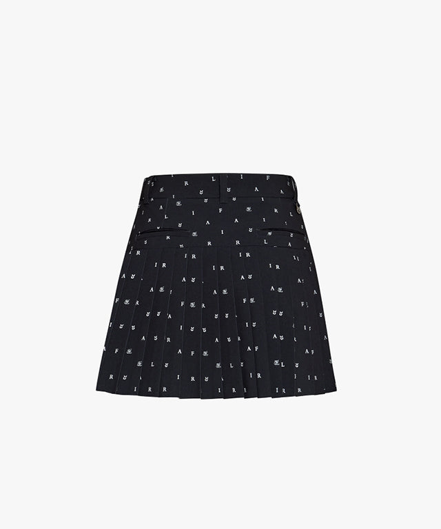 PATTERN PLEATED SKIRT