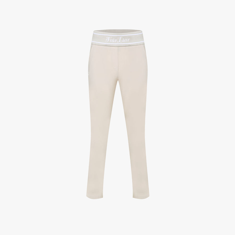 WAISTBAND STRETCH PANTS