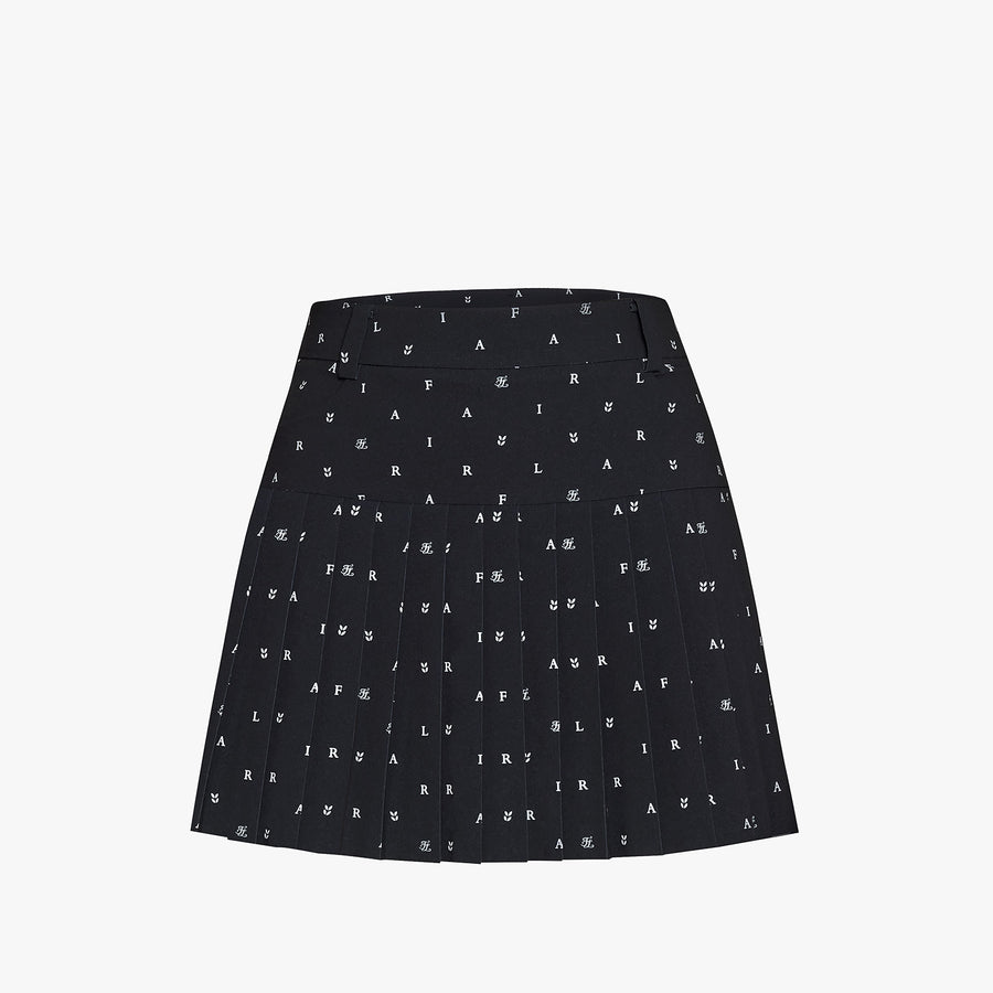 PATTERN PLEATED SKIRT