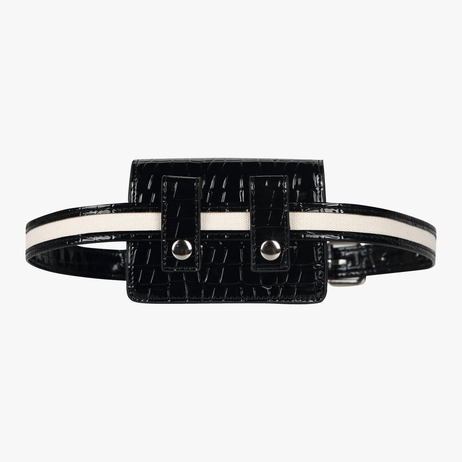 CROC BELT-SET BAG