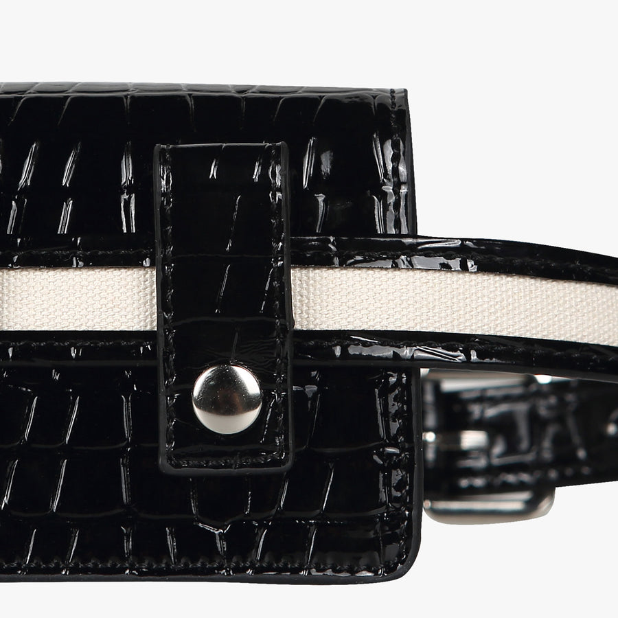 CROC BELT-SET BAG