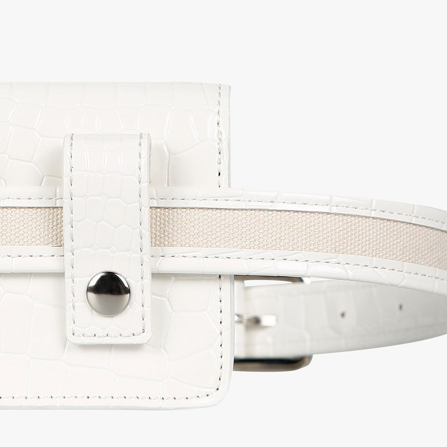 CROC BELT-SET BAG