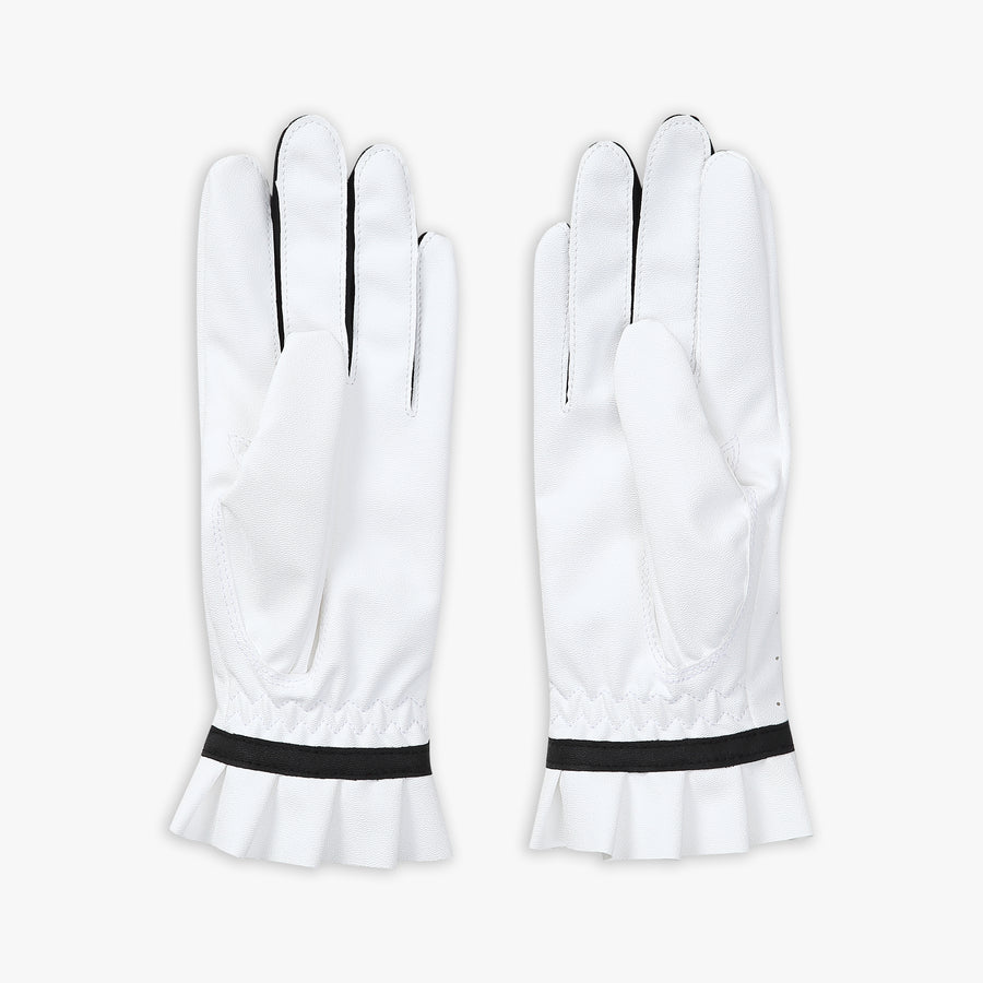 FRILL CRYSTAL LOGO GLOVES