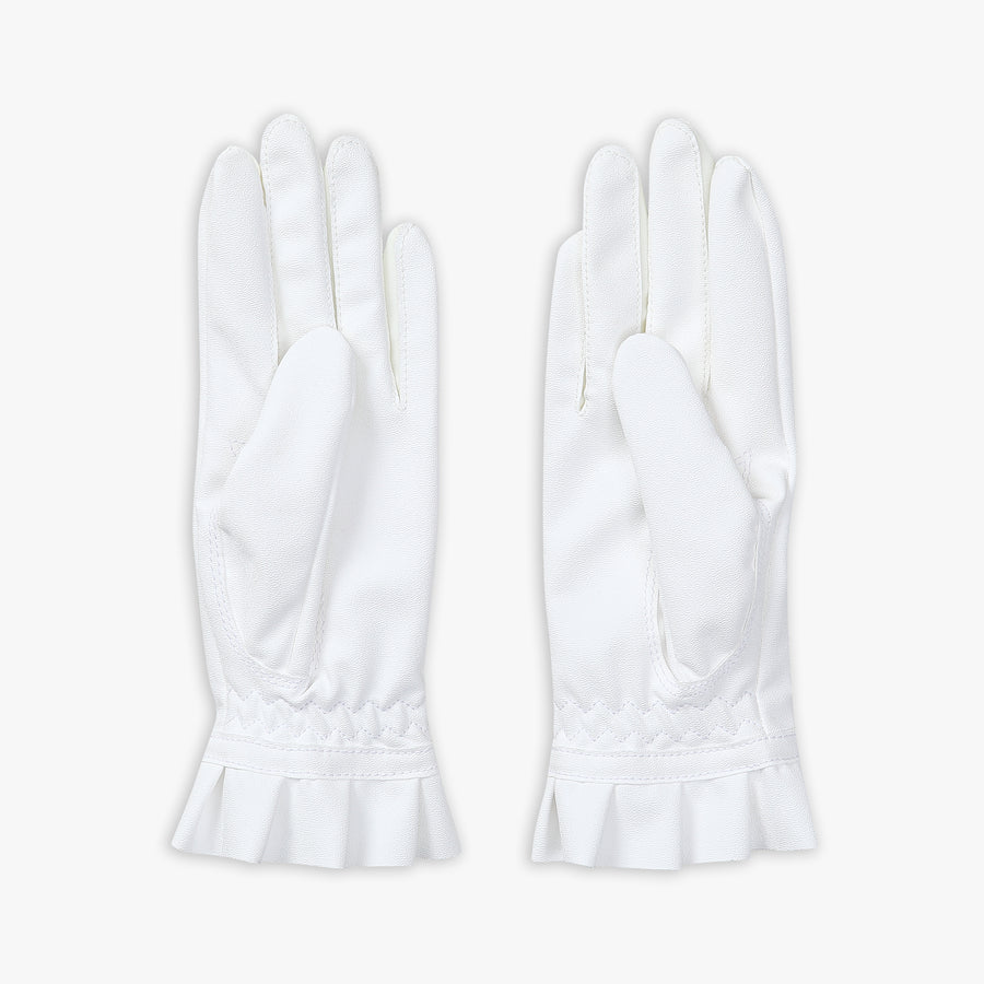 FRILL CRYSTAL LOGO GLOVES