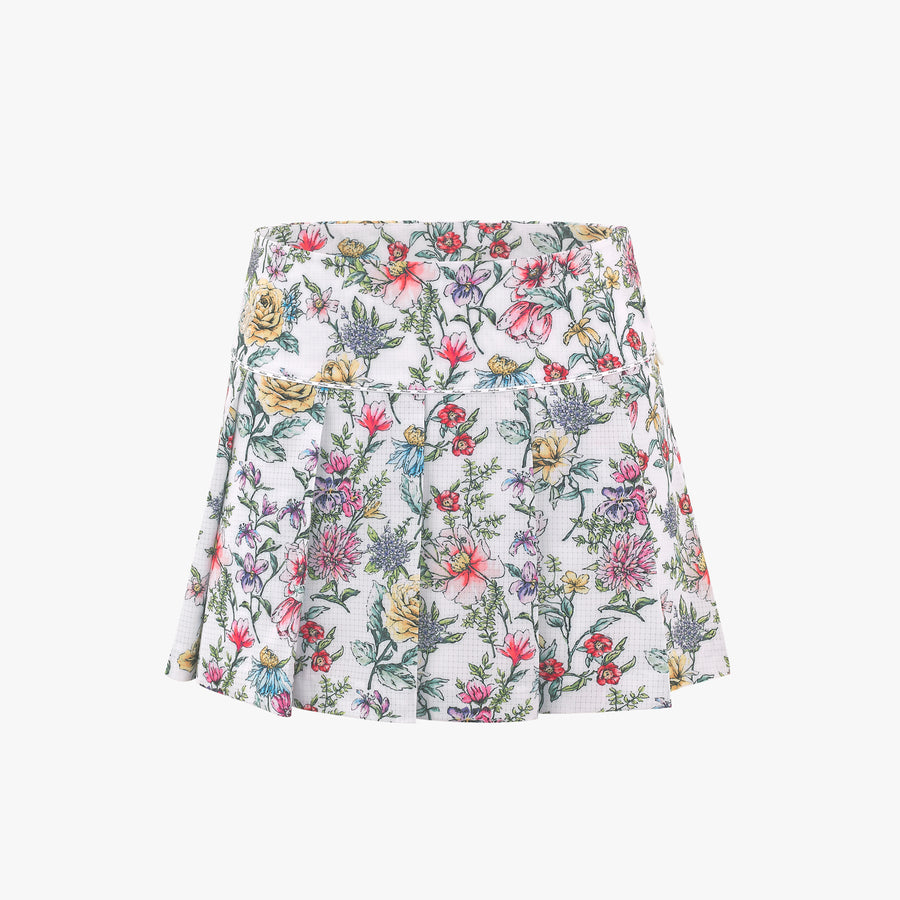 SEERSUCKER PLEATS SKIRT