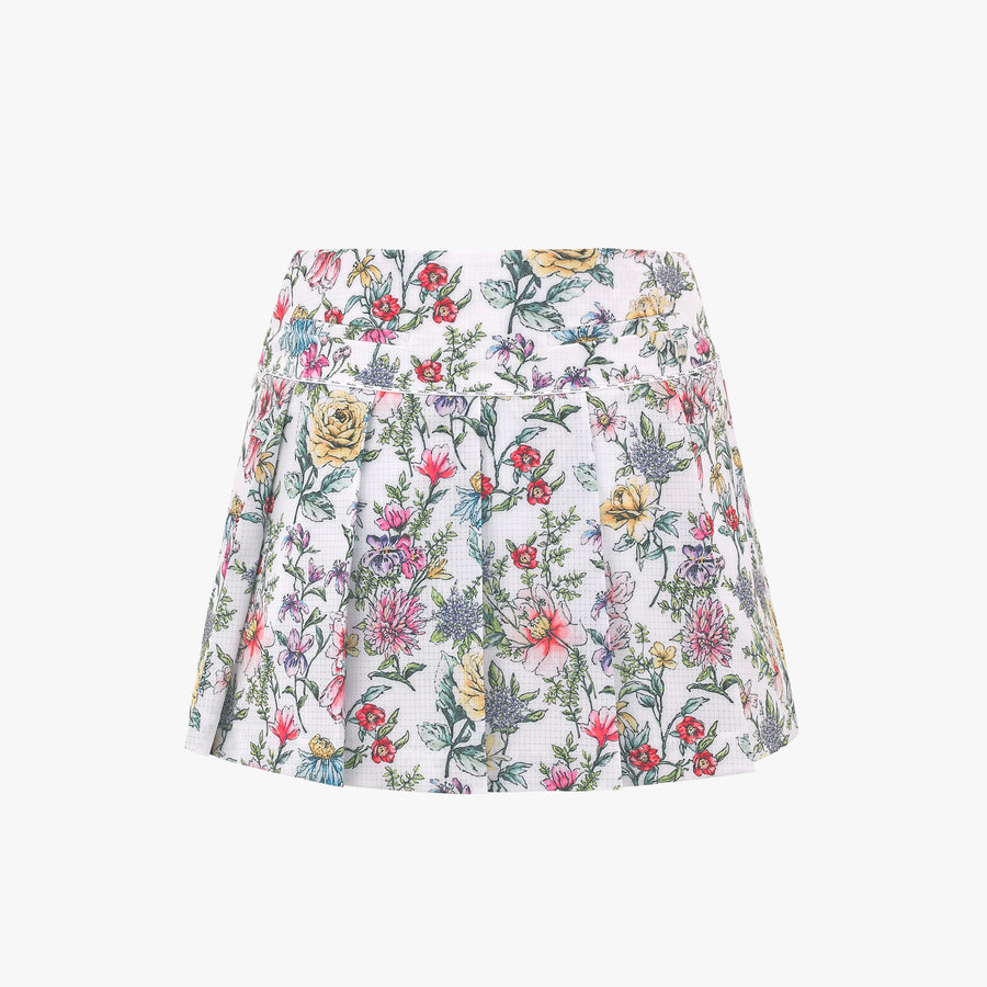 SEERSUCKER PLEATS SKIRT