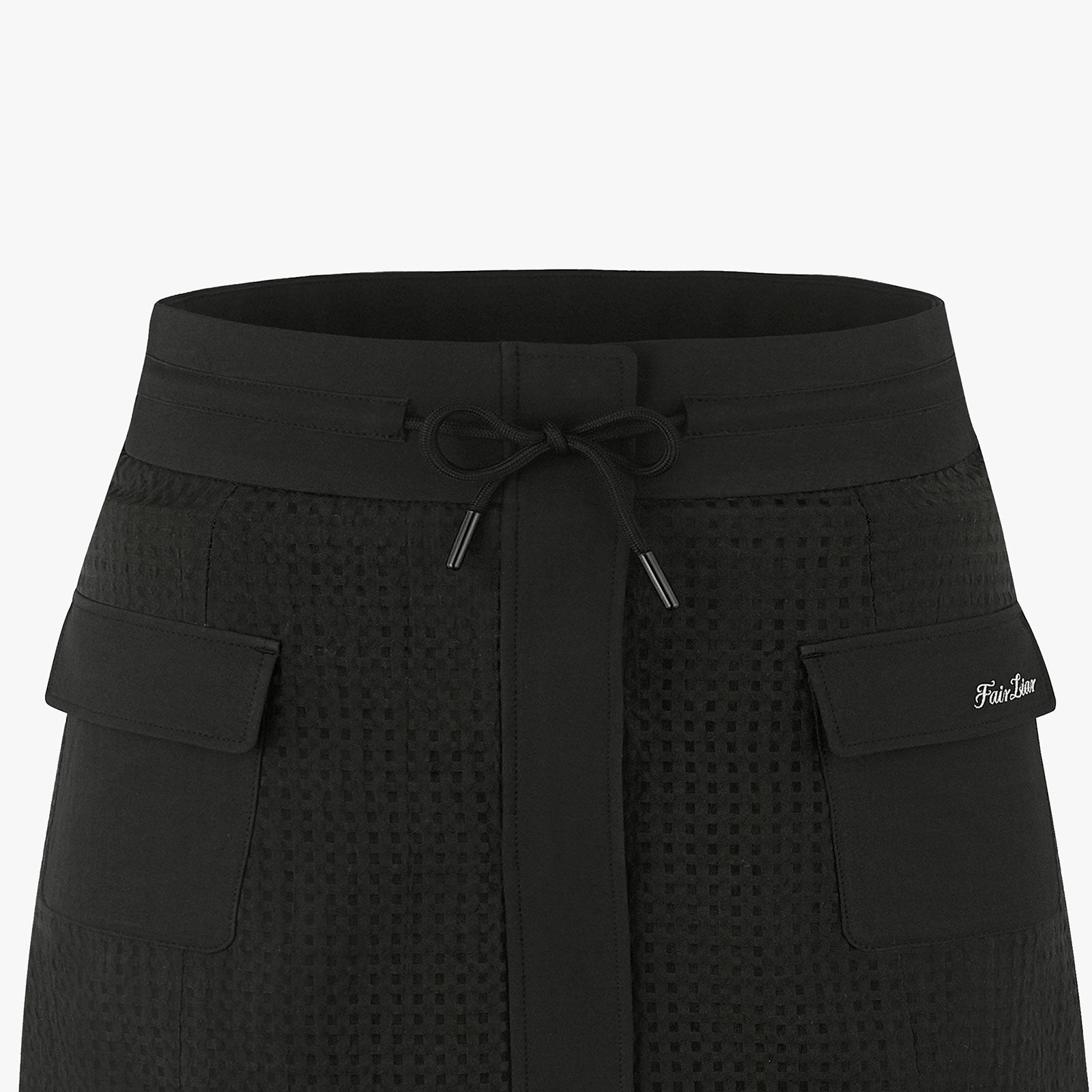 HIGH-WAIST MESH SKIRT