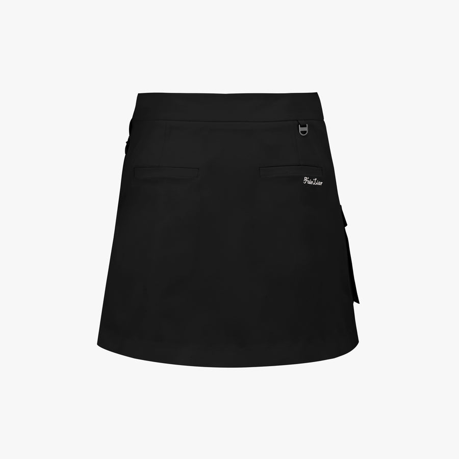 BUCKLE BELT A-LINE SKIRT