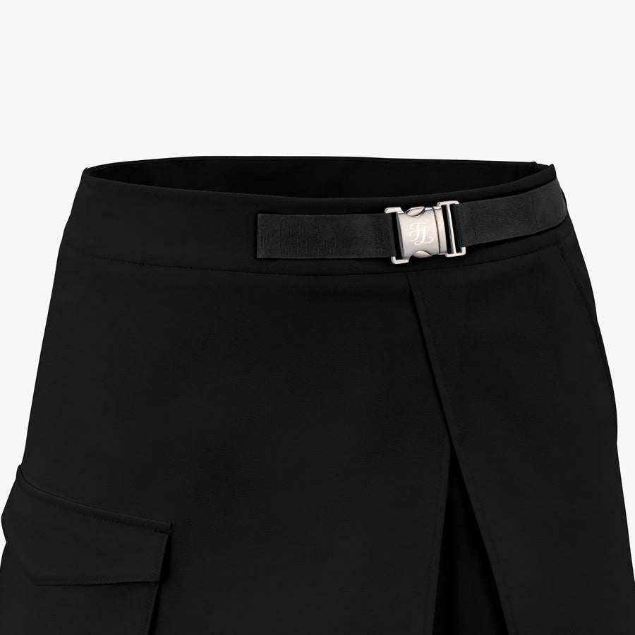 BUCKLE BELT A-LINE SKIRT