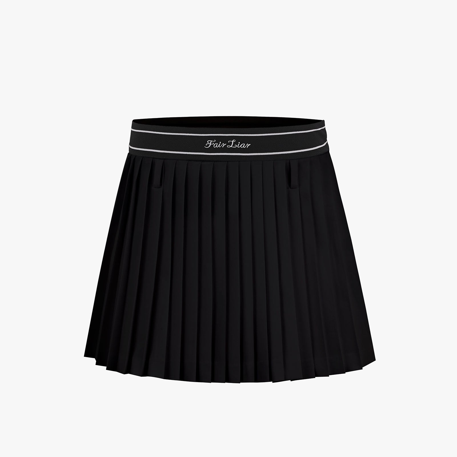 BELT SET HIGH-WAIST PLEATS SKIRT