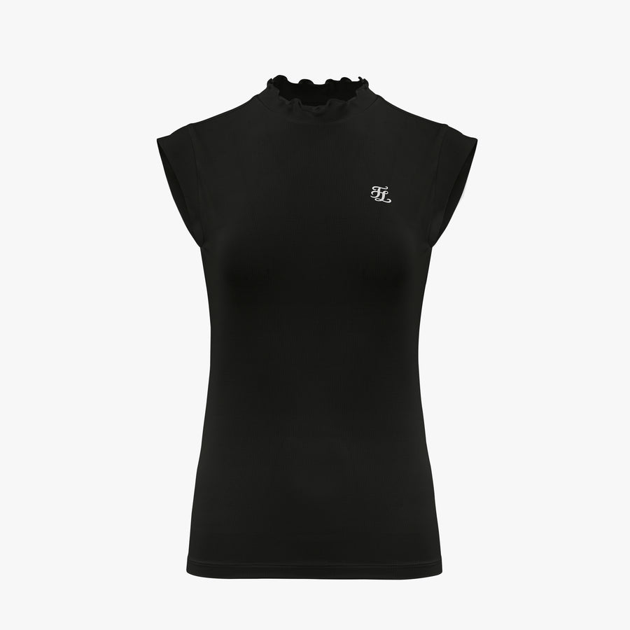 TULIP COLLAR SLEEVELESS T-SHIRT