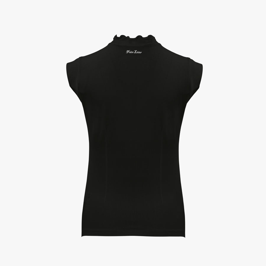 TULIP COLLAR SLEEVELESS T-SHIRT