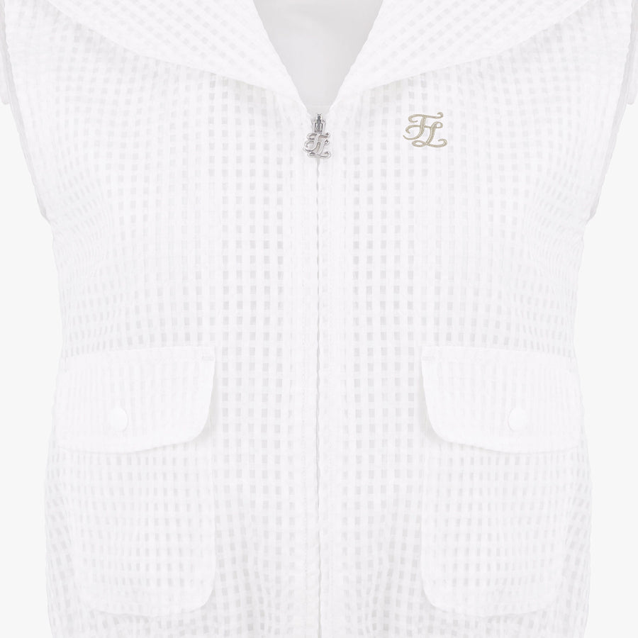 SAILOR COLLAR MESH VEST