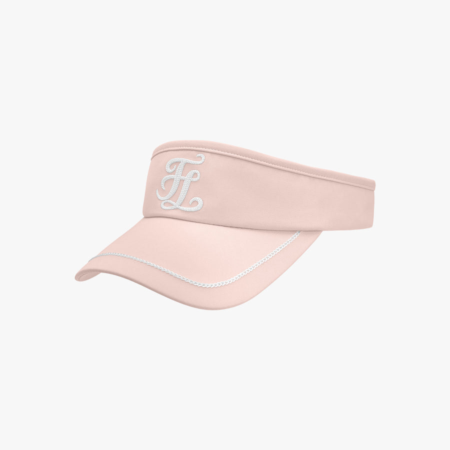 CHAIN LOGO EMBROIDERED VISOR