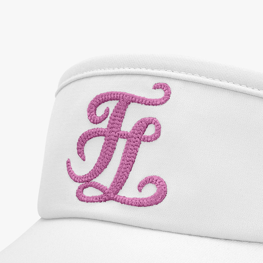 CHAIN LOGO EMBROIDERED VISOR