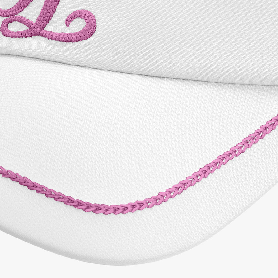 CHAIN LOGO EMBROIDERED VISOR