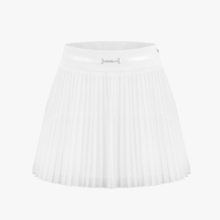 DOT SHA PLEATED SKIRT