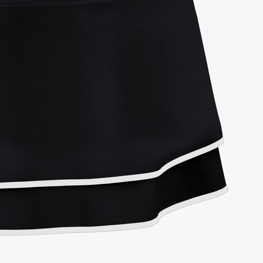 RIBBON BELT ADORNED FLARE SKIRT