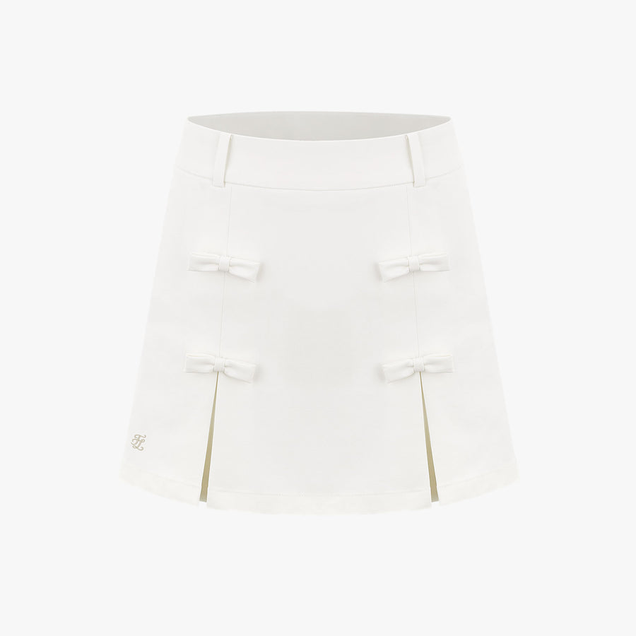 RIBBON DETAIL A-LINE SKIRT