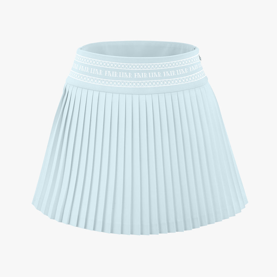 LOGO BAND PLEATED SKIRT