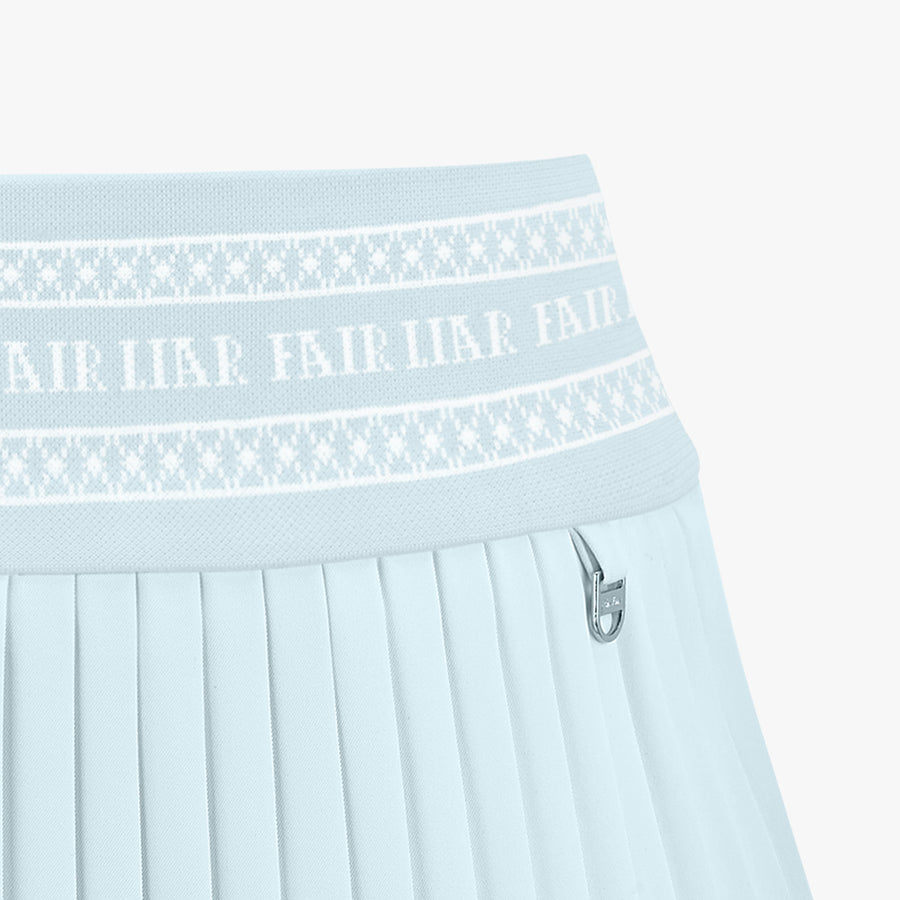 LOGO BAND PLEATED SKIRT