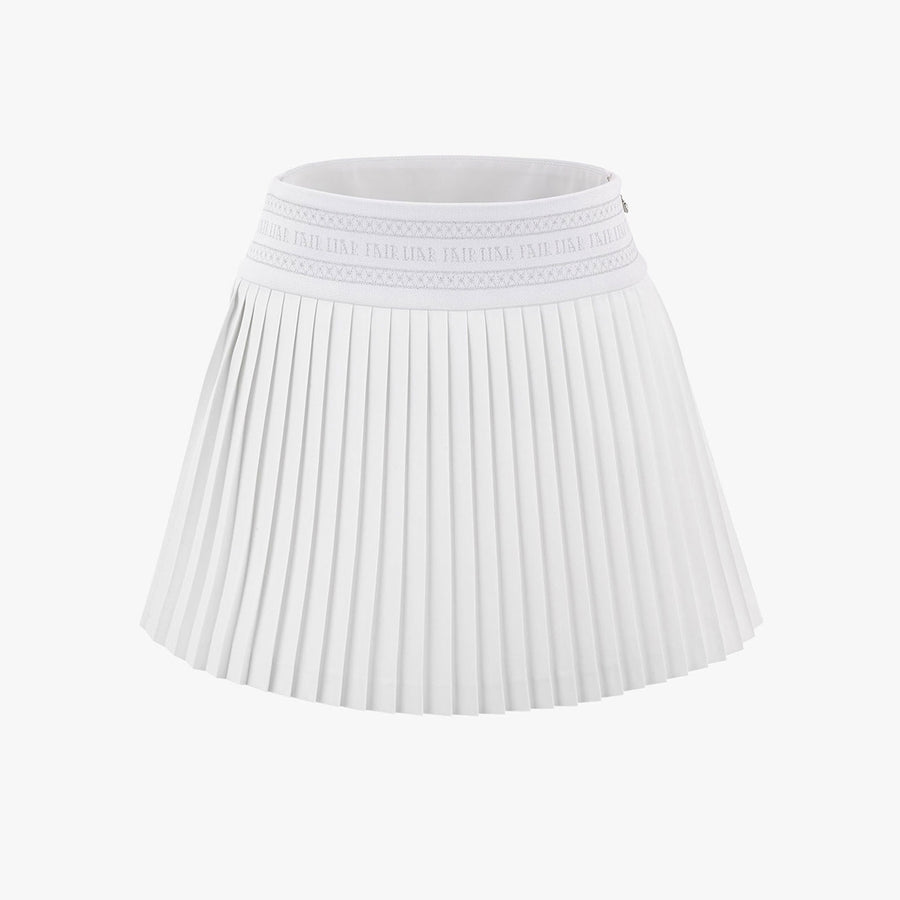 LOGO BAND PLEATED SKIRT