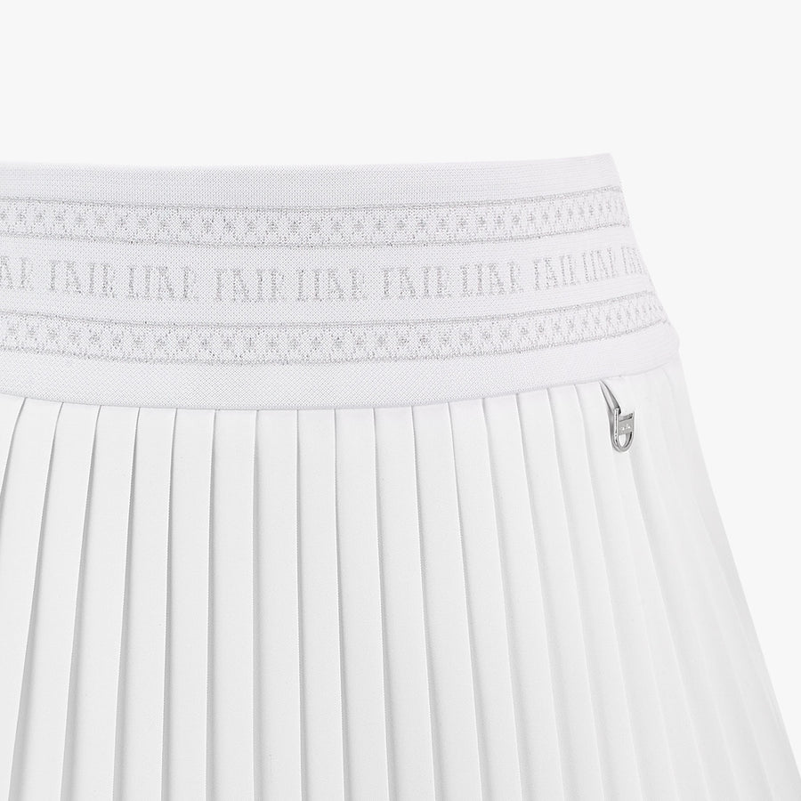 LOGO BAND PLEATED SKIRT