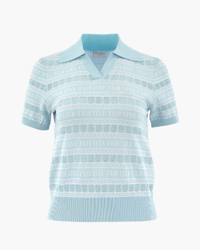 JACQUARD SHORT SLEEVE KNIT