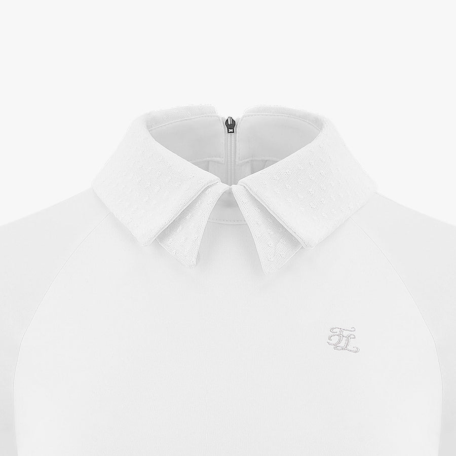 DOT SHAWL COLLAR COOLING T-SHIRT