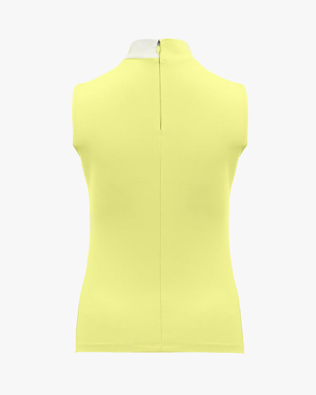 DOUBLE HIGH NECK SLEEVELESS T-SHIRT