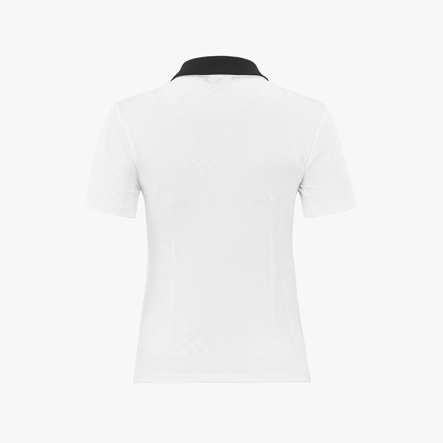 FERA JACQUARD COLLAR T-SHIRT