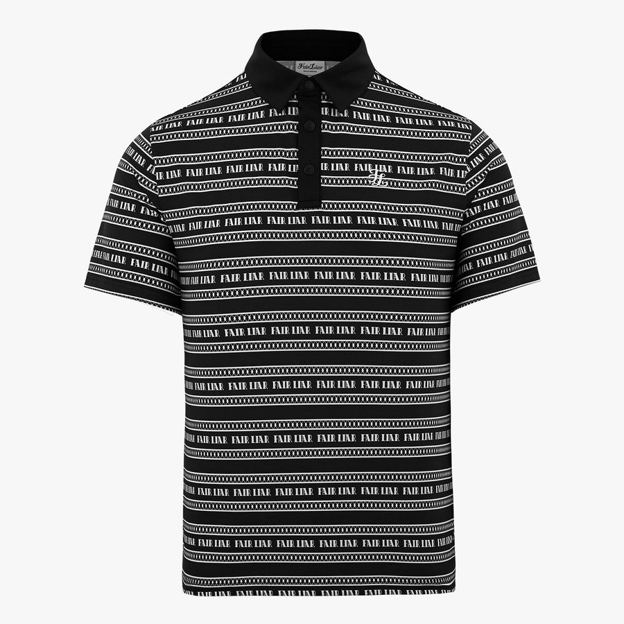 MEN'S LOGO PATTERN PRINT T-SHIRT