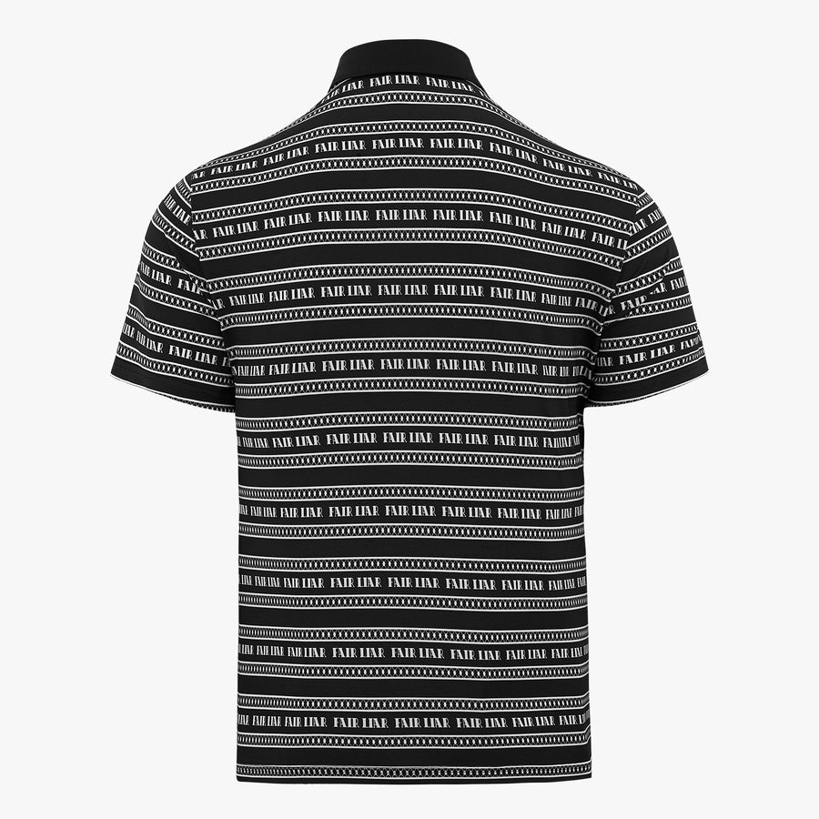 MEN'S LOGO PATTERN PRINT T-SHIRT