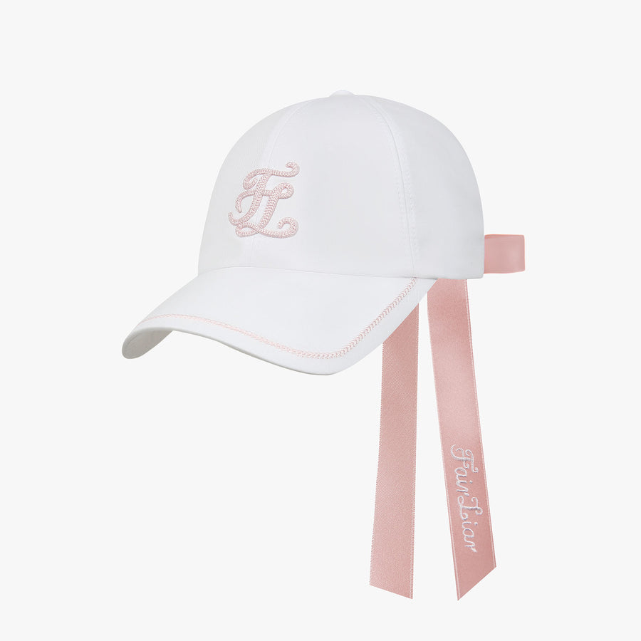 CHAIN LOGO RIBBON CAP