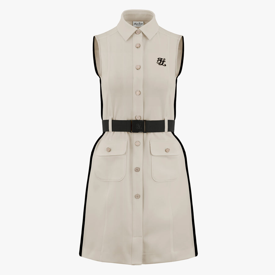 SLEEVELESS COLLAR DRESS