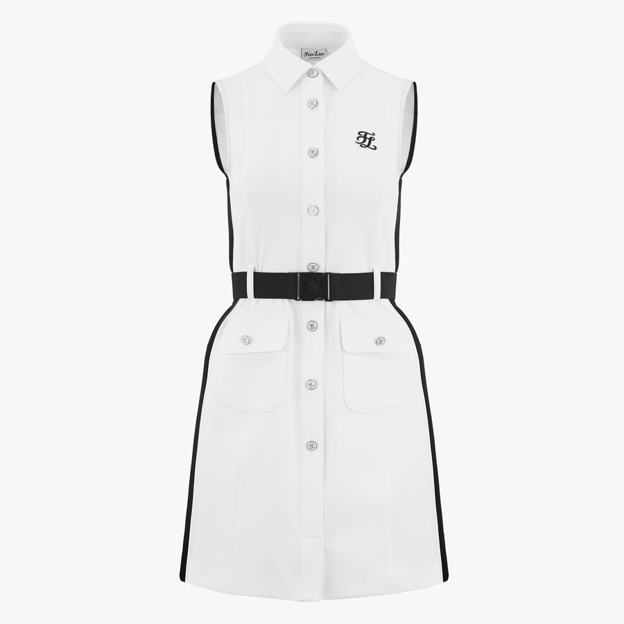 SLEEVELESS COLLAR DRESS