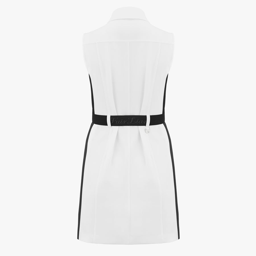 SLEEVELESS COLLAR DRESS