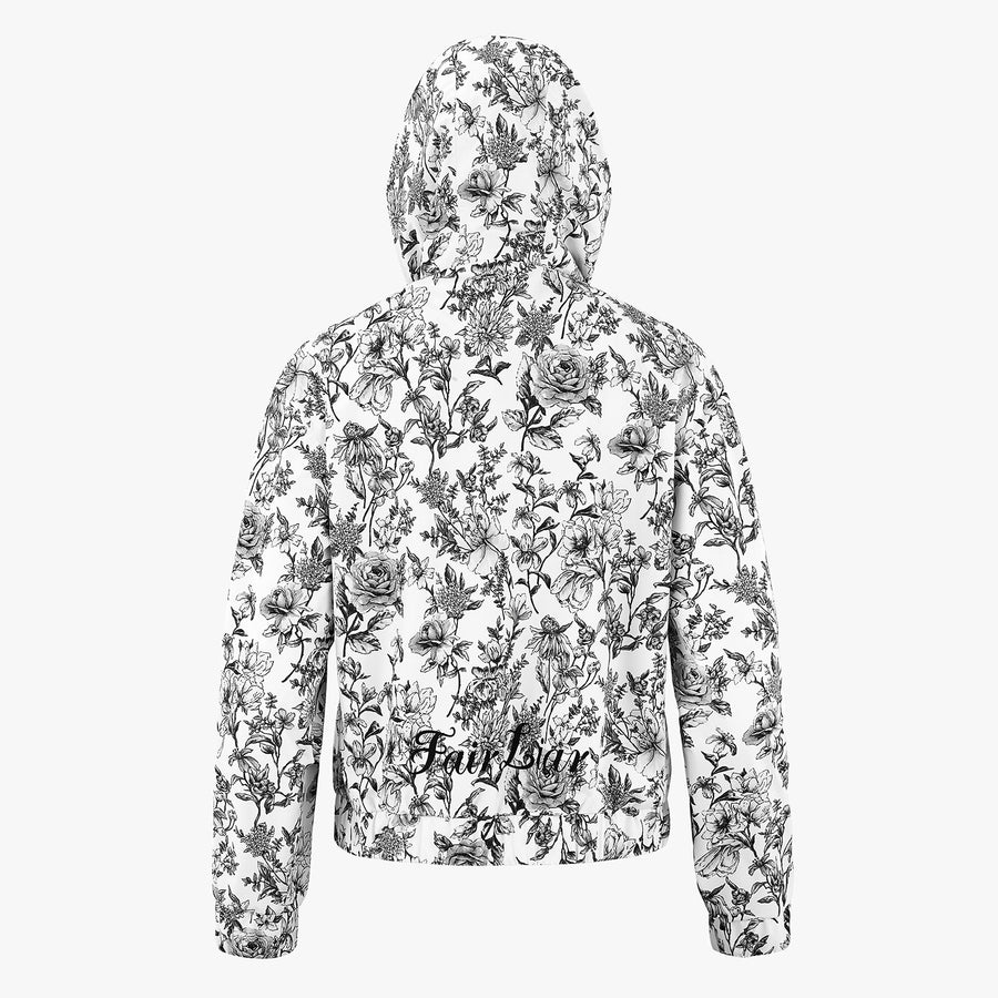 PATTERN RAIN HOOD JUMPER