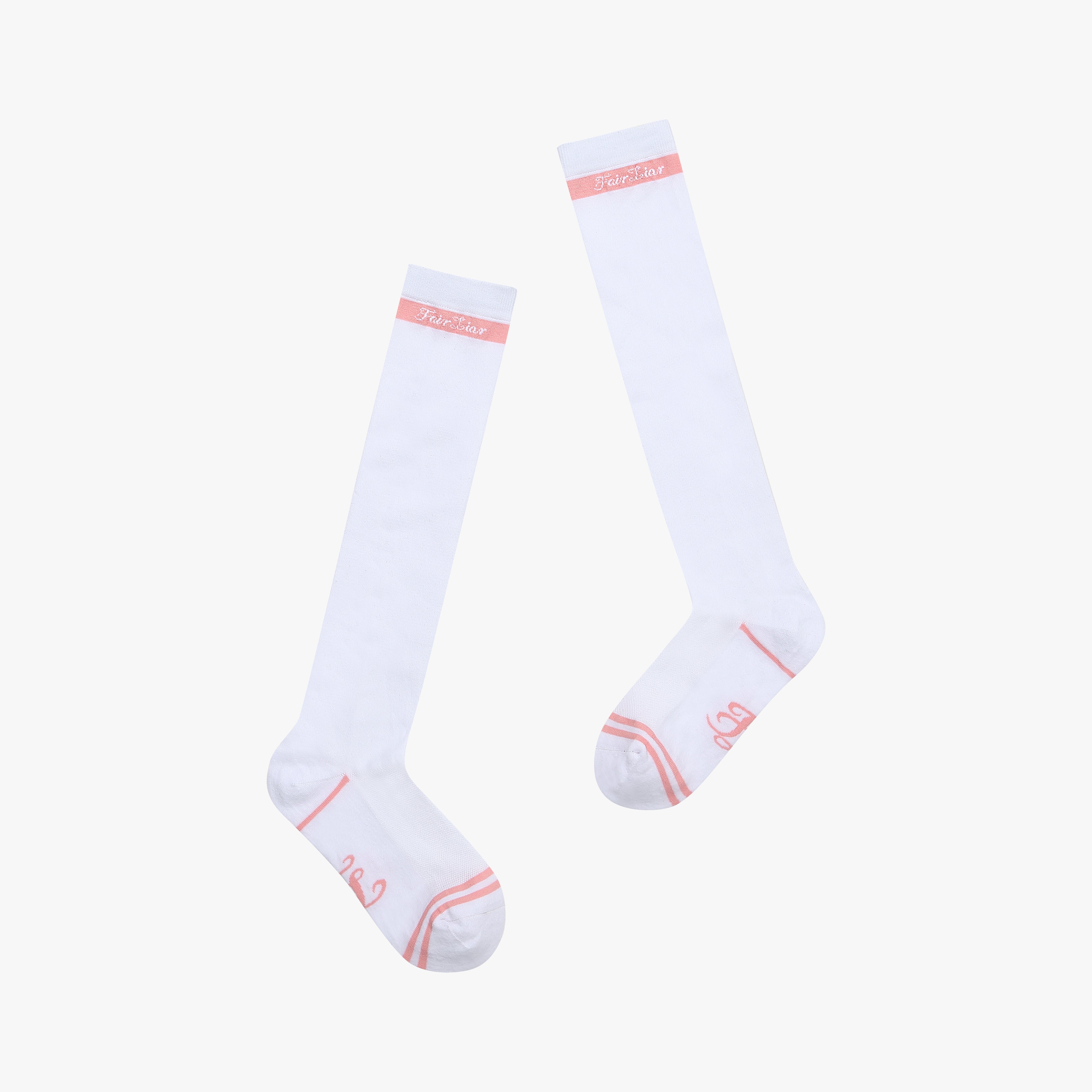 LOGO STRIPE AQUA KNEE-HIGH SOCKS