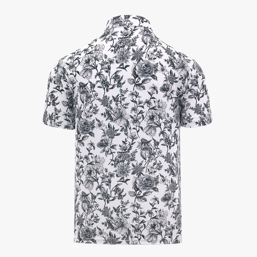 MEN'S FLOWER SHORT-SLEEVED T-SHIRT