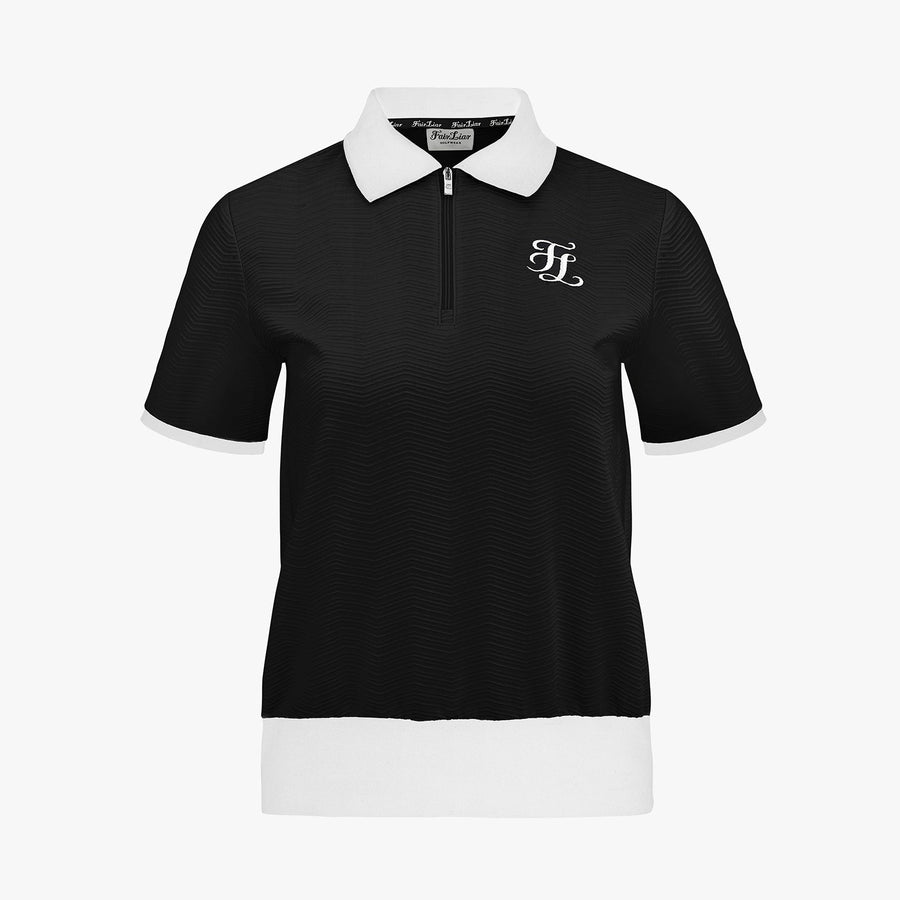 HALF ZIP-UP BLOUSON T-SHIRT