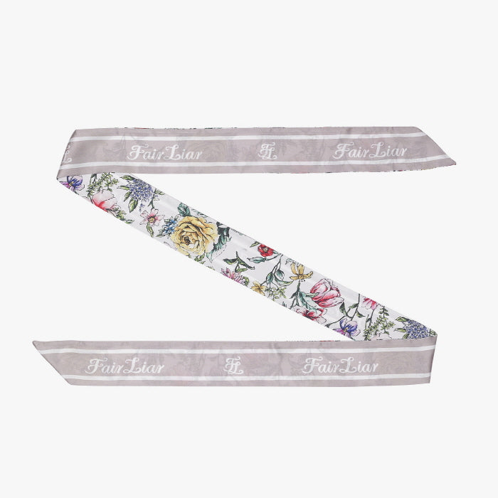 FLOWER SCARF SET T-SHIRT