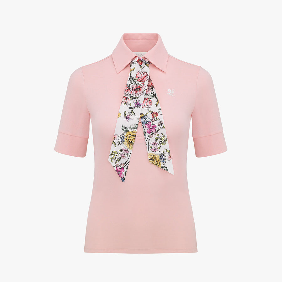 FLOWER SCARF SET T-SHIRT