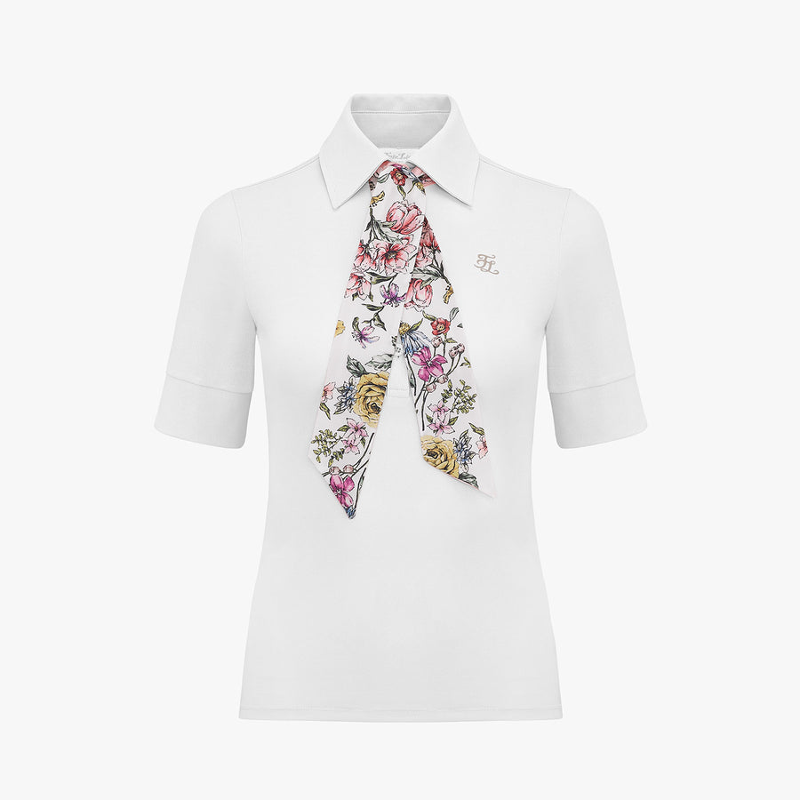 FLOWER SCARF SET T-SHIRT