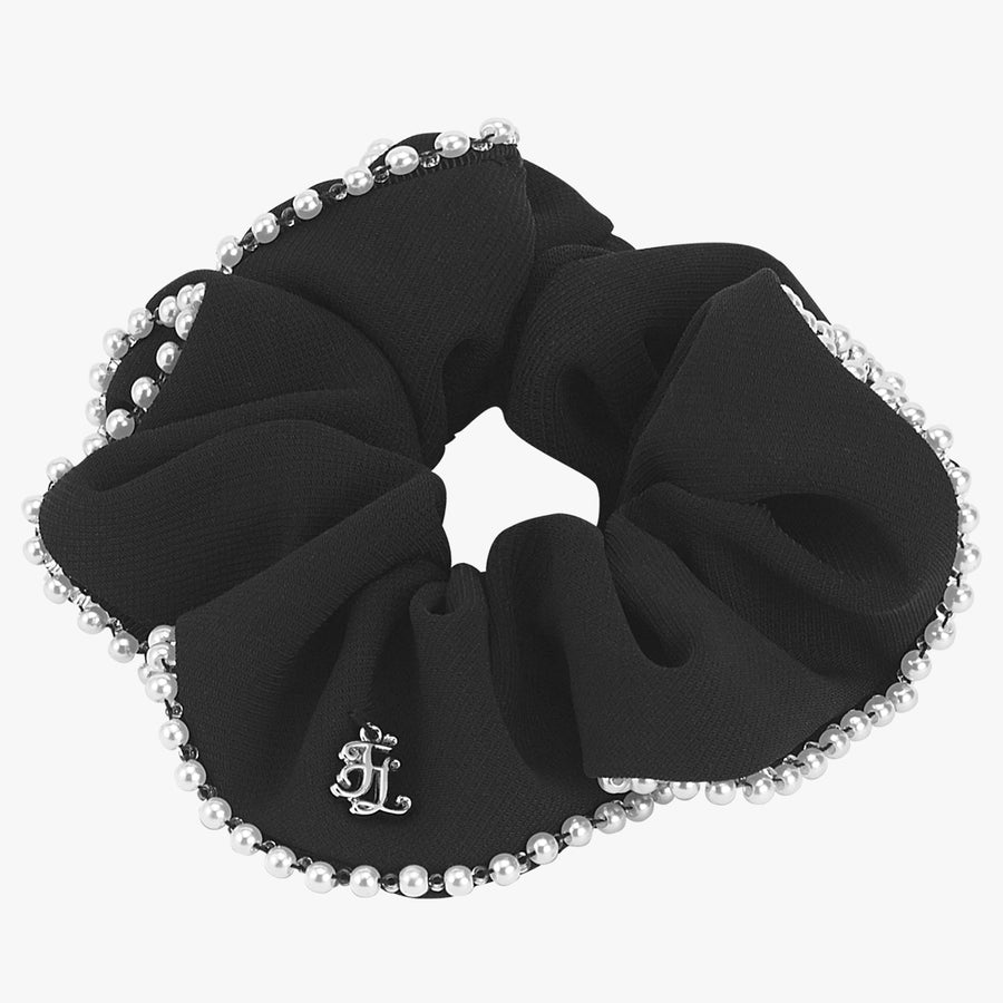 PEARL EMBELLISHED SCRUNCHIE VISOR