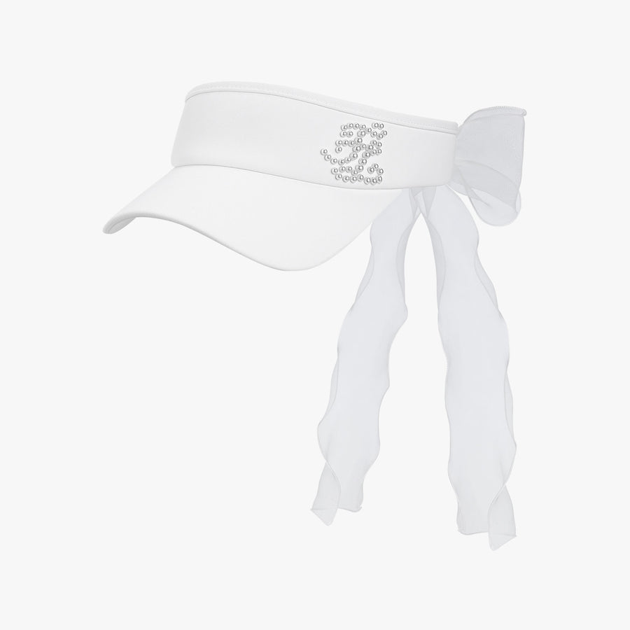 PEARL LOGO DETACHABLE RIBBON VISOR