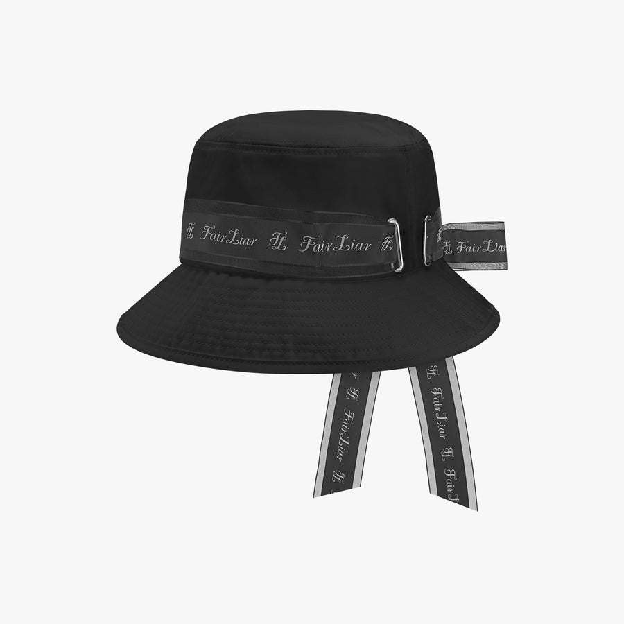 LOGO TAPE TRIM BUCKET HAT