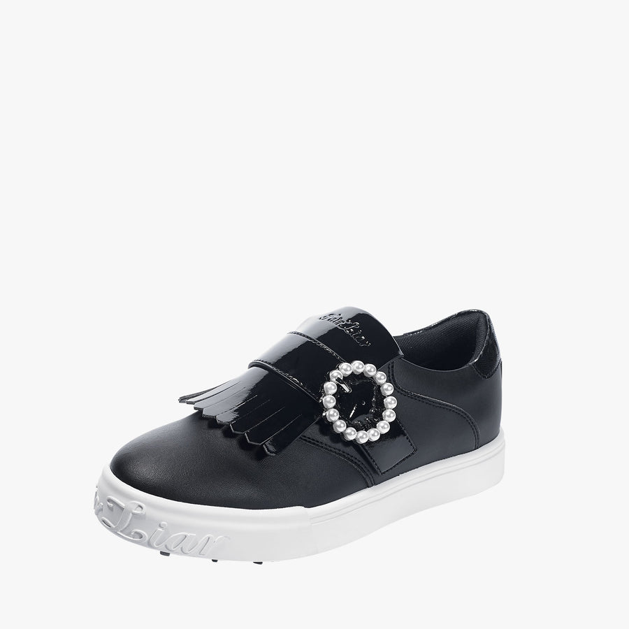 PEARL BUCKLE LOAFERS