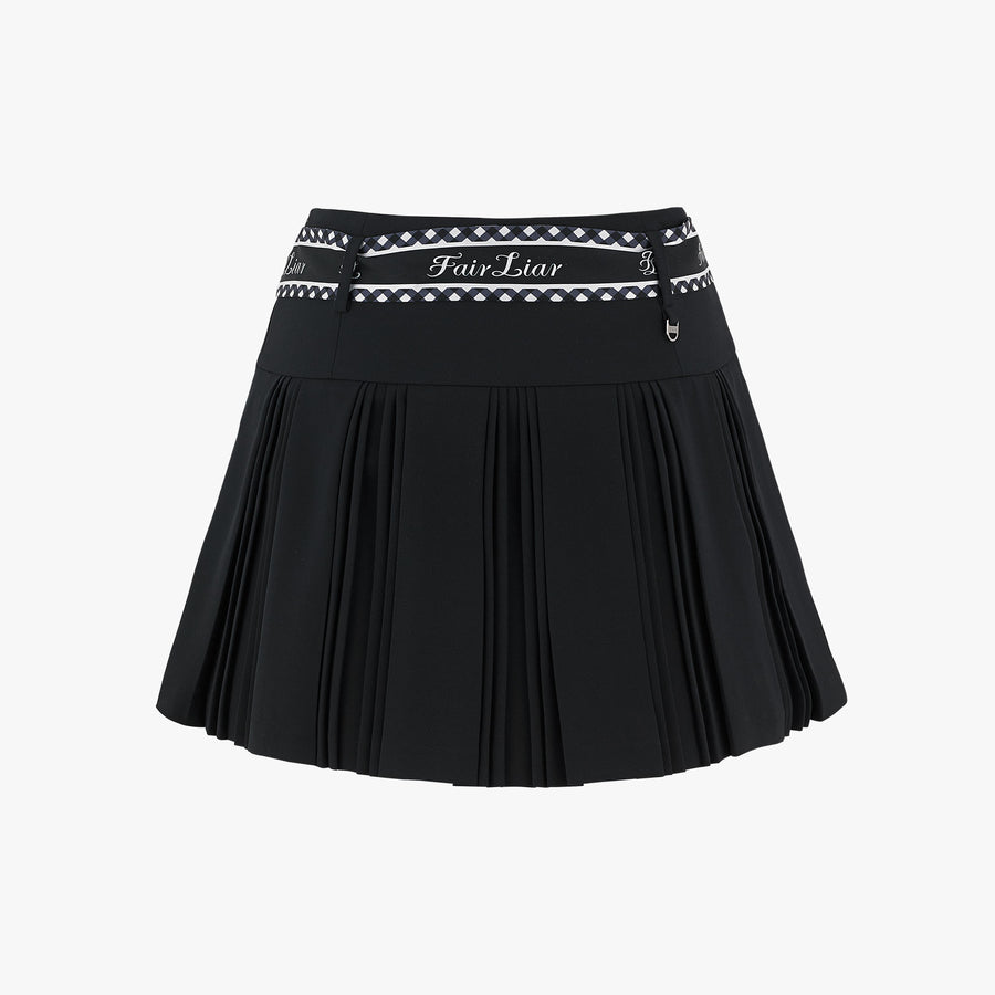 SCARF SET PLEATED SKIRT