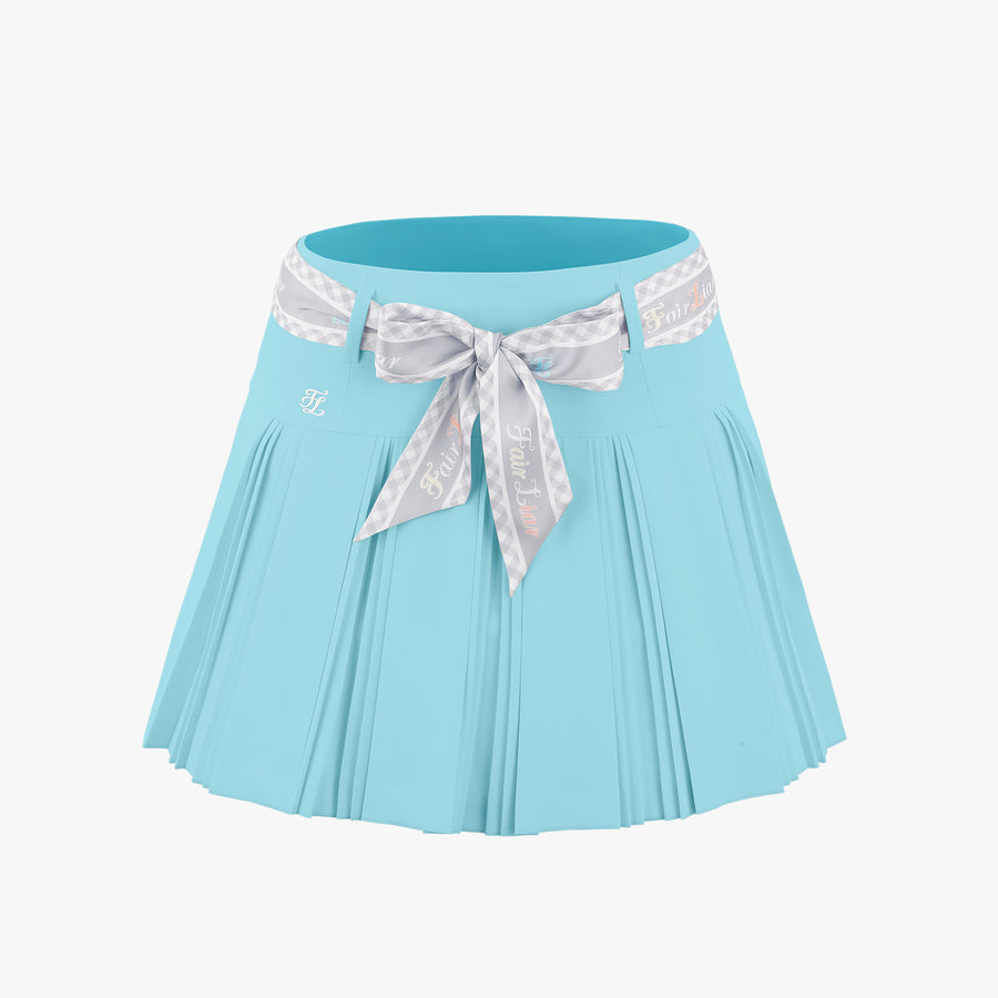 SCARF SET PLEATED SKIRT